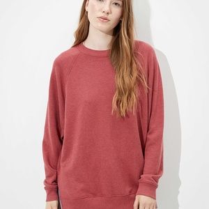 Crewneck Oversized Sweatshirt AE Fleece Salmon